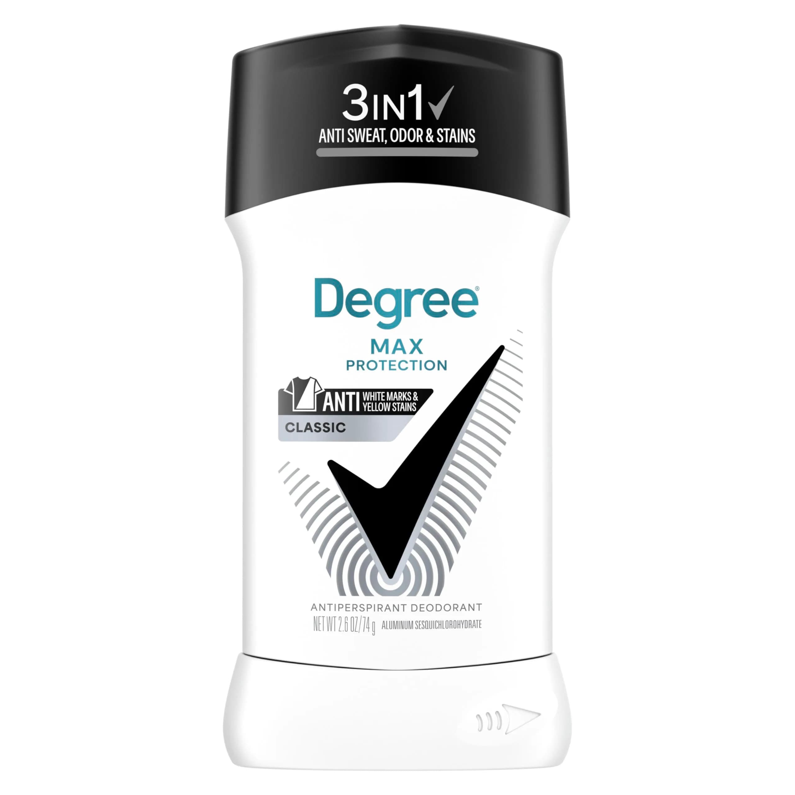 Degree Men UltraClear Black+White Antiperspirant Deodorant Stick 79g (2.7 oz) | 72-Hour Sweat & Odor Protection - main product image