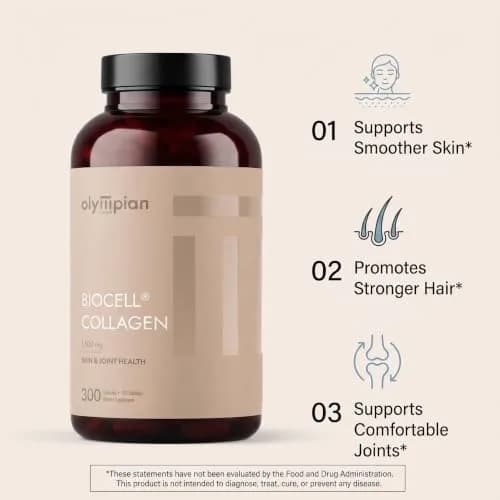 Olympian Labs Biocell Collagen II 1500mg Capsules | Supports Skin & Joint Health, 300 Capsules thumbnail 3