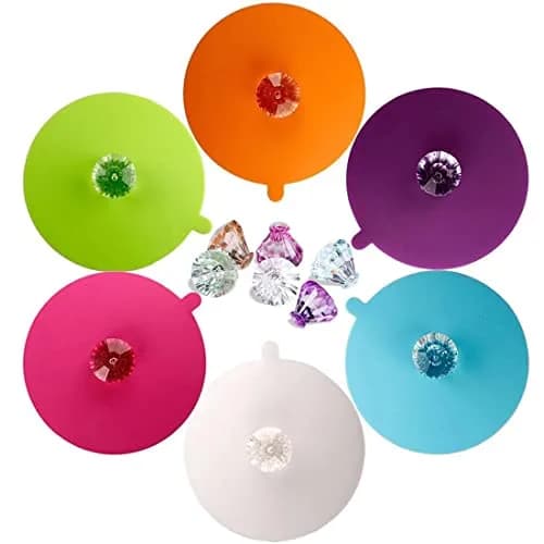 QEIARA Silicone Mug Covers Set of 6 | Airtight Seal, Heat Resistant, Food Grade thumbnail 1