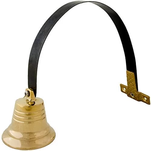 Lone Star Art Shopkeeper's Brass Door Bell 2" | Classic Vintage Chime for Business & Home thumbnail 1