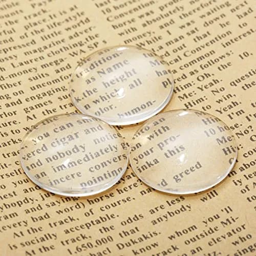 dophee Glass Cabochons Dome Tiles 25mm (0.98 inch) | 10 Pcs for Jewelry Making thumbnail 3