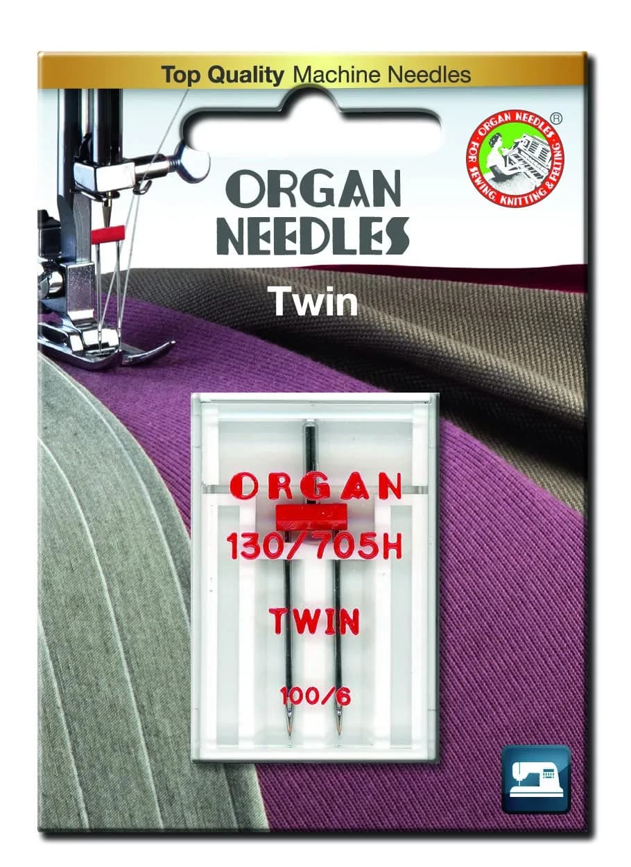 HONEYSEW 80/4MM Twin Needle for Domestic Sewing Machines | Ball Point, 130/705H System — 100/6MM