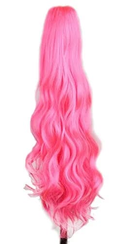 yuehong Wavy 21" Colorful Clip In Hair Extensions | Heat-Resistant Synthetic Wig for Daily & Party Wear