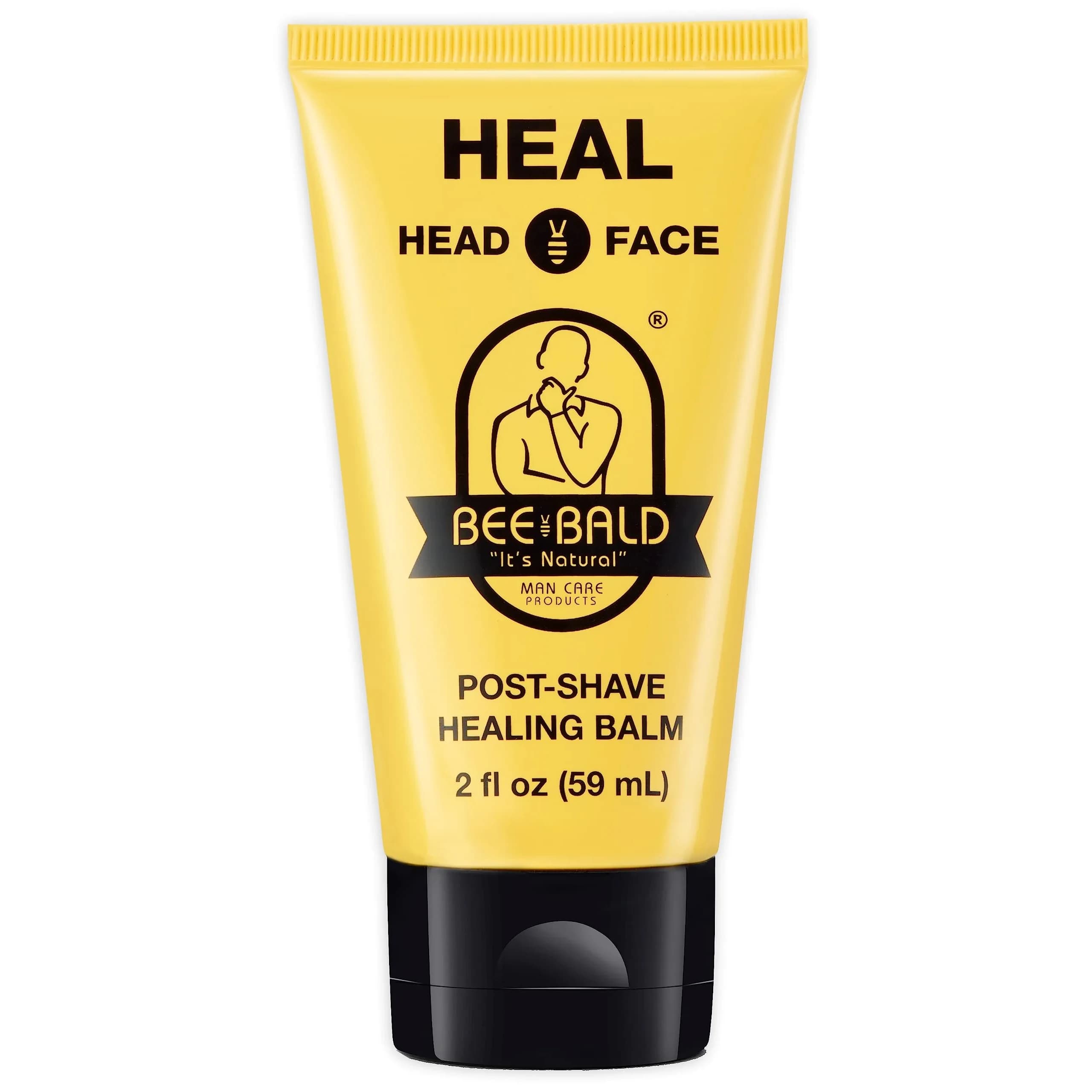 Bee Bald HEAL Aftershave Balm for Men 59ml (2 Fl Oz) | Calms Bumps & Redness