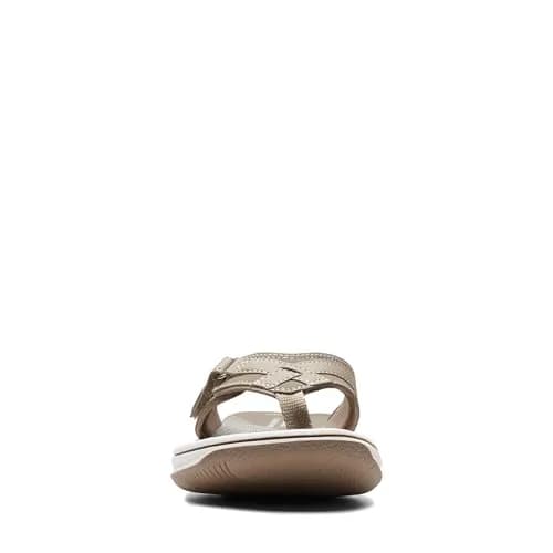 Clarks Women's Breeze Sea Flip-Flop 11 | Taupe Synthetic, Lightweight & Casual thumbnail 4