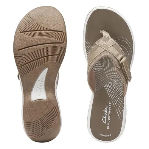 Clarks Breeze Sea Flip-Flop 8 | Cushioned Synthetic Casual Footwear for Women thumbnail 8
