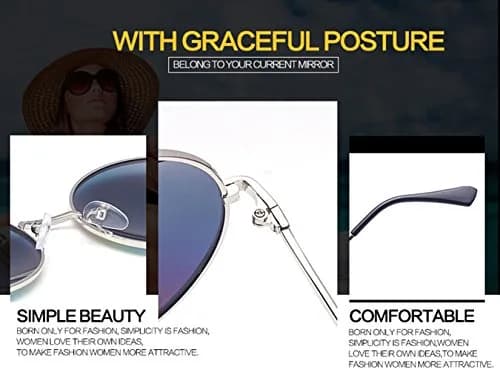 GEELOOK Classic Oversized Round Sunglasses with Mirrored Orange Lenses | Polarized UV Protection for Men & Women thumbnail 7