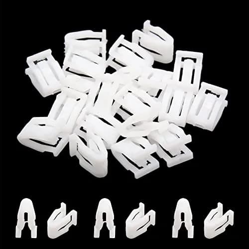 uxcell Plastic Fasteners Auto Car Trim Instrument Panel Dashboard 20PCS White | Suitable for Car Use thumbnail 3