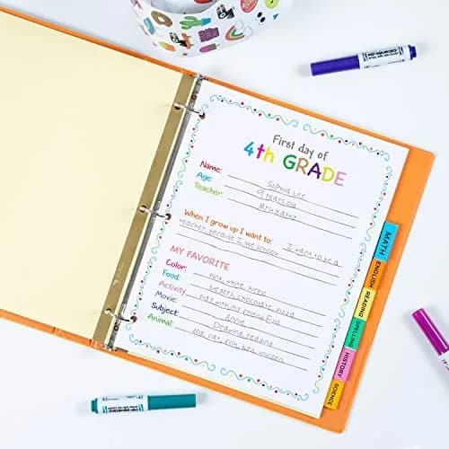 Avery 8-Tab Binder Dividers with Insertable Big Tabs, 6 Sets (48 Total Tabs) | Multicolor Tabs for Organization thumbnail 4