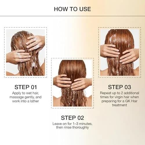 GK HAIR pH+ Clarifying Shampoo 3.4 Oz | Deep Clean & Hydrating for All Hair Types thumbnail 3