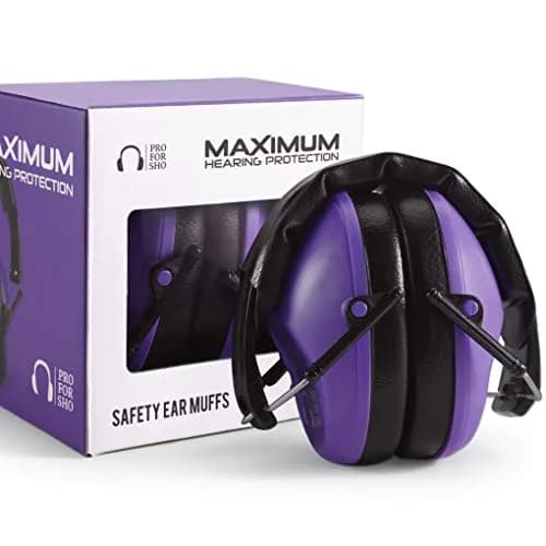 Pro For Sho 34dB NRR Noise Reduction Ear Muffs | Foldable, Compact Hearing Protection for Shooting, Yard Work, Sensory Needs thumbnail 1