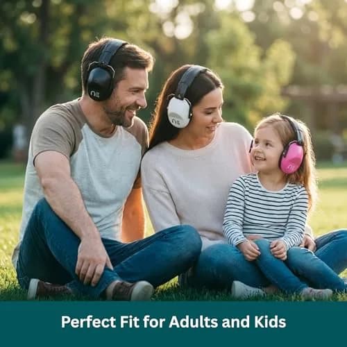 Pro For Sho 34dB NRR Ear Protection Earmuffs, Pink 204 g (0.45 lb) | Foldable Noise Reduction for Shooting, Yard Work, Sensory Needs thumbnail 5