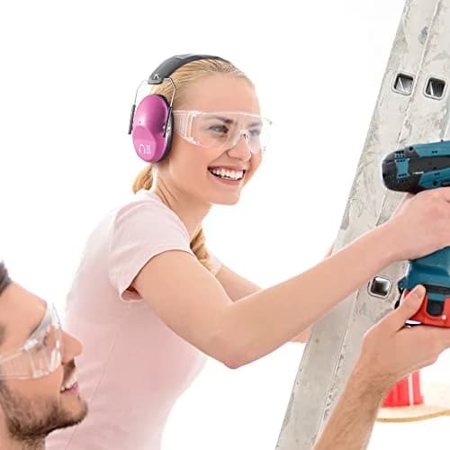 Pro For Sho 34dB NRR Ear Protection Earmuffs, Pink 204 g (0.45 lb) | Foldable Noise Reduction for Shooting, Yard Work, Sensory Needs thumbnail 9