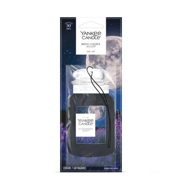 Yankee Candle Classic Paper Car Jar Air Freshener, Midsummer's Night Scent, Pack of 6 | Masculine Musk & Mahogany Cologne Fragrance thumbnail 3