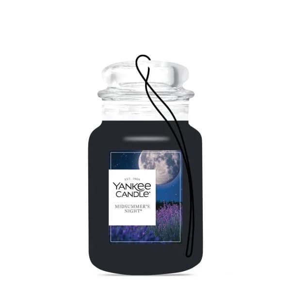 Yankee Candle Classic Paper Car Jar Air Freshener, Midsummer's Night Scent, Pack of 6 | Masculine Musk & Mahogany Cologne Fragrance thumbnail 4