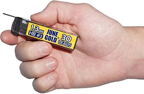 June Gold HB Graphite 1.3 mm Lead Refills, 120 Pieces - Smooth, Break-Resistant Writing thumbnail 2
