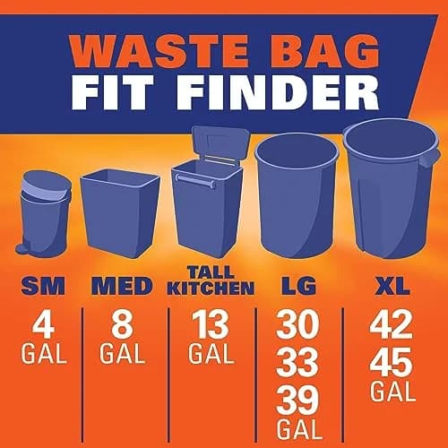 Hefty Ultra Strong 13 Gallon Kitchen Trash Bags, Lavender Vanilla Scent, 110 Count | 49.2L (13 Gal) Capacity thumbnail 8