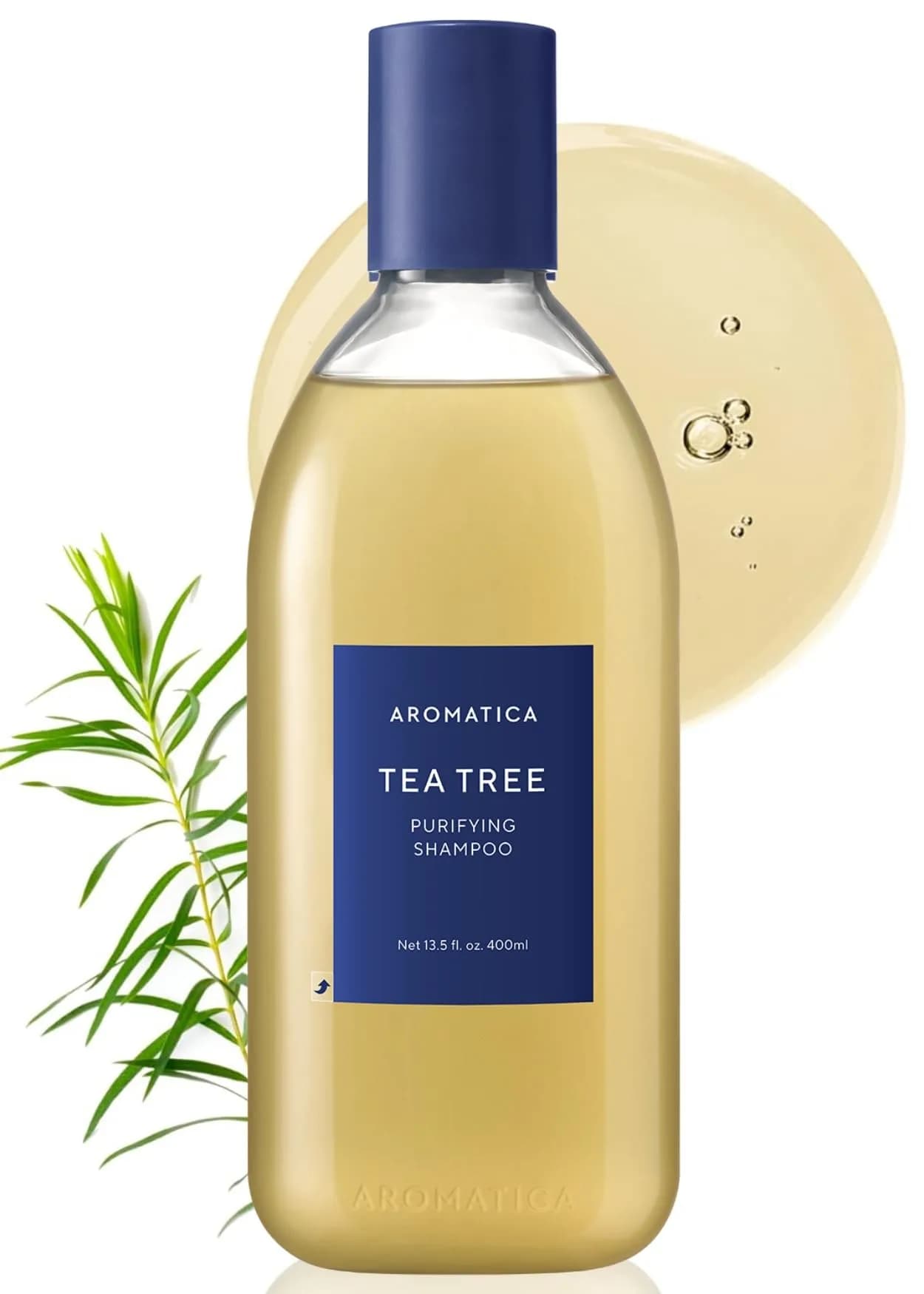 AROMATICA Quinoa Protein Shampoo 400ml (13.53 Fl Oz) | Vegan Protein for Damaged Hair — 02 Tea Tree