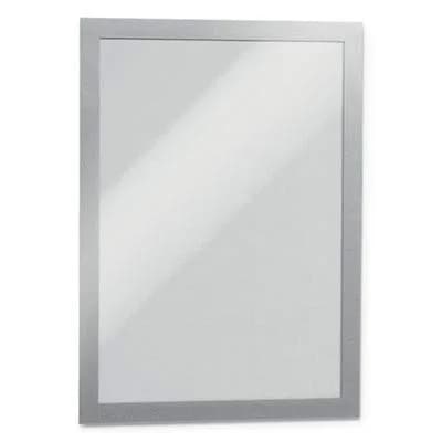 Durable Duraframe Sign Holder, Self-Adhesive, Silver, Letter Size, 2 Pack thumbnail 5