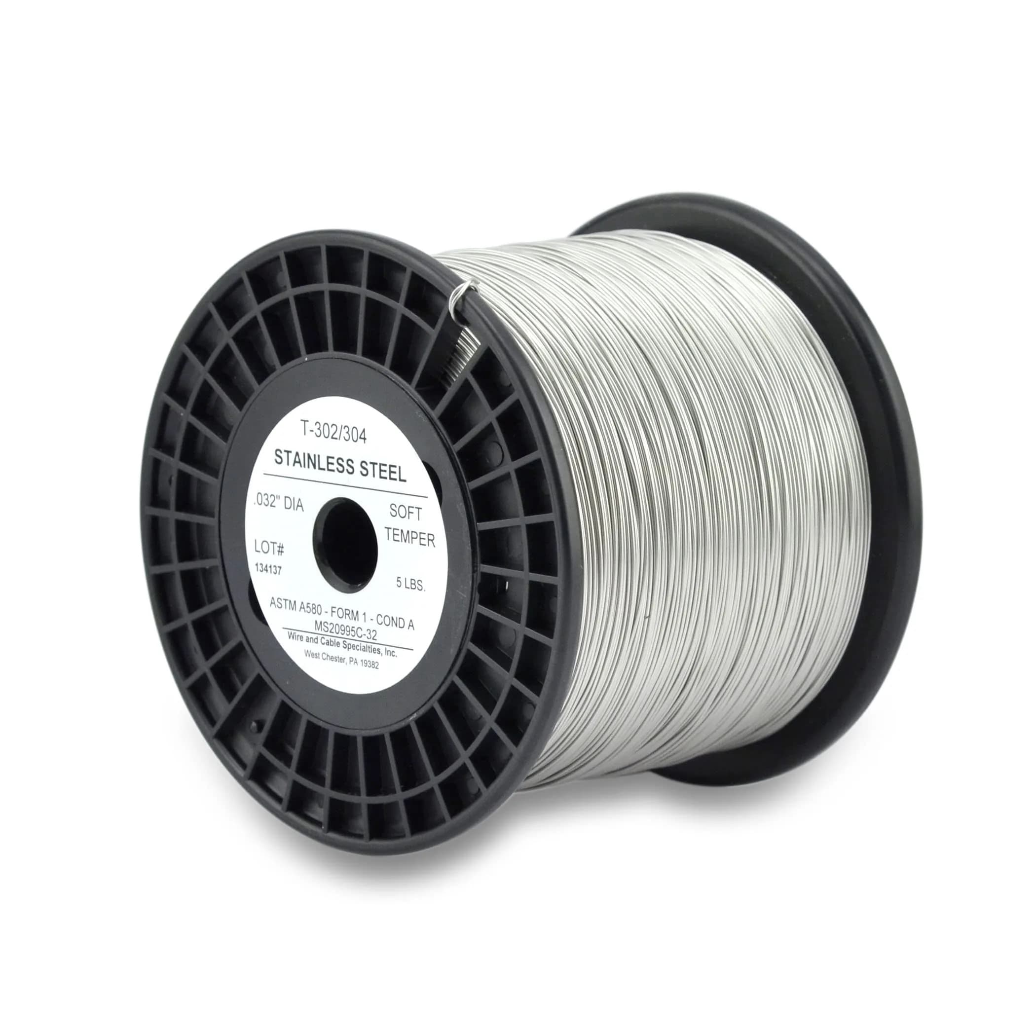 WCS .032 Inch Stainless Steel Safety Lock Wire, 5 lb Dispenser Can
