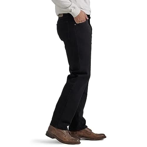 Wrangler Authentics Classic 5-pocket Relaxed Fit Cotton Jean, Black, 34W x 32L | Casual Comfort & Durability thumbnail 2