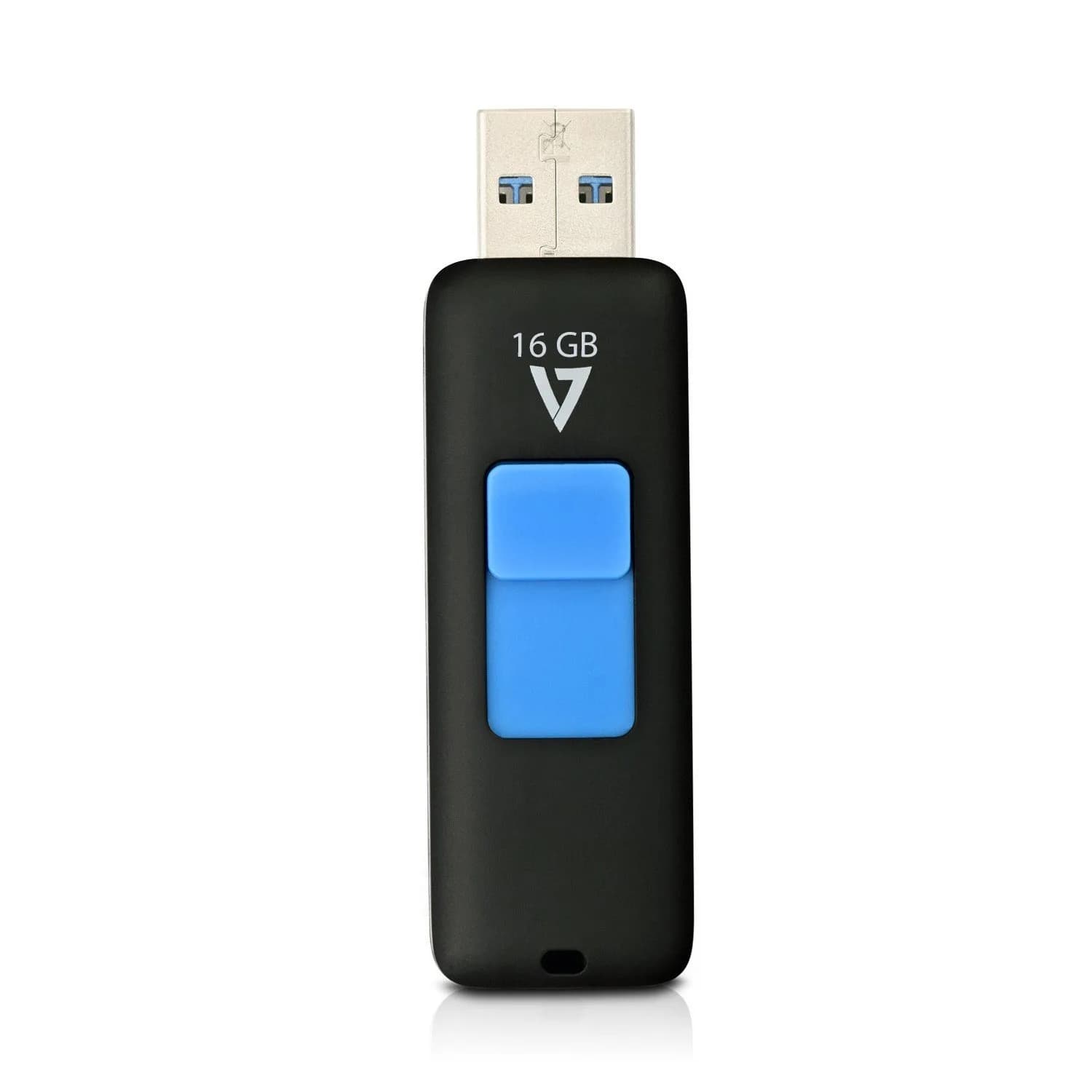 V7 16GB USB 3.0 Flash Drive Black | 50MB/s Read Speed — black