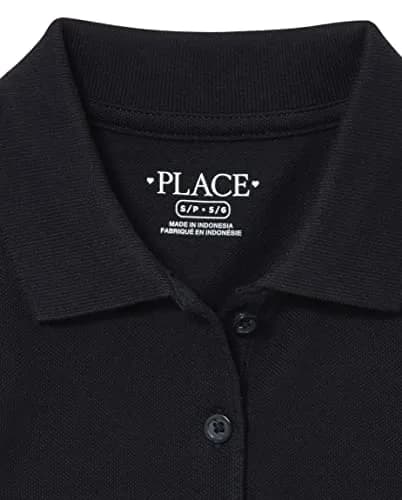 The Children's Place Short Sleeve Pique Polo Shirt for Girls | Classic School Uniform Style (70-120 chars) thumbnail 2