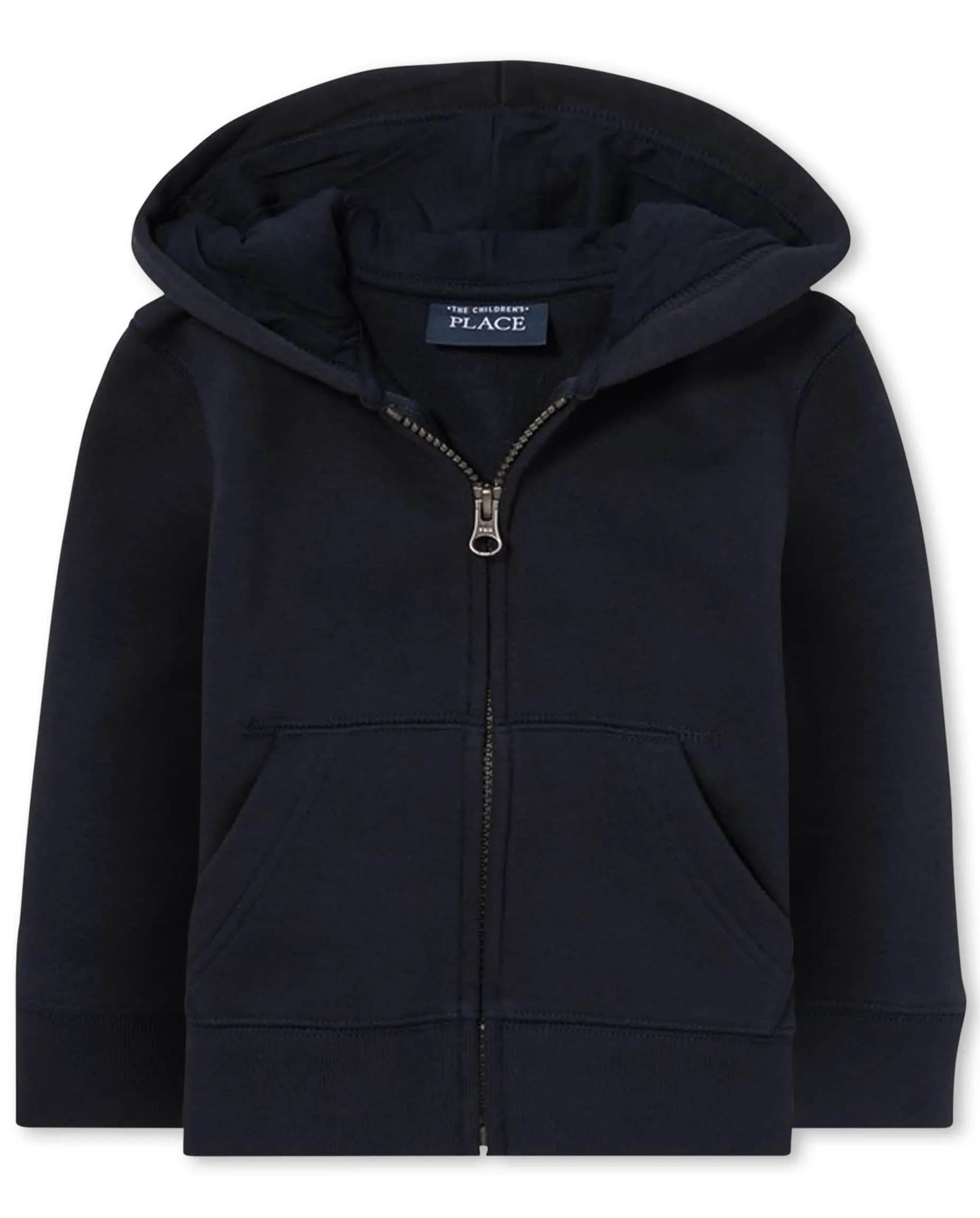 The Children's Place Baby Boys & Toddler Zip Up Hoodie | Cotton-Polyester Fleece Blend, Regular Fit, 18 Months — New Navy