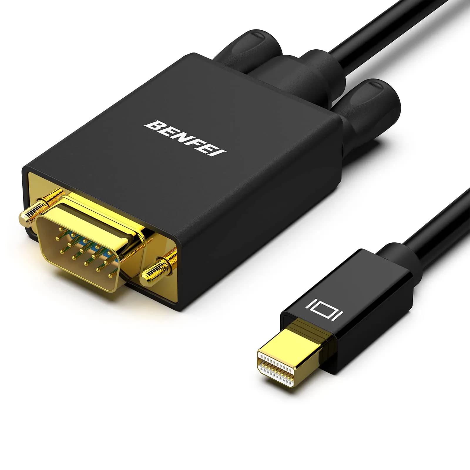 BENFEI Mini DisplayPort to VGA Cable 1.8m (6 Feet) | Thunderbolt to VGA Gold-Plated Cord