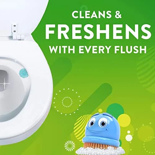 Scrubbing Bubbles Fresh Gel Toilet Bowl Cleaning Stamps Rainshower Scent 1.34oz (38g) | Helps Prevent Limescale & Rings thumbnail 3
