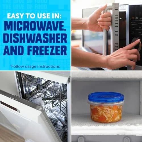 Ziploc Twist N Loc Leak-Proof Food Storage Containers, Small, 9 Count | BPA-Free, Stackable, Reusable thumbnail 3