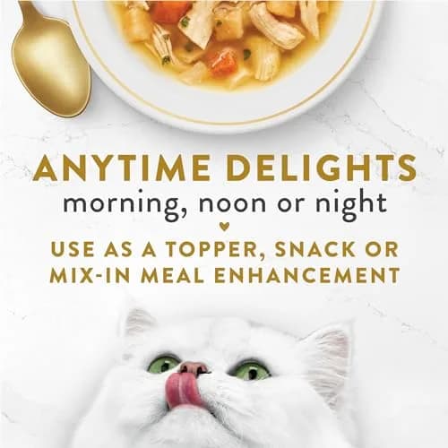 Fancy Feast Broths Classic Chicken & Vegetables Cat Food Topper 1.4 oz (40g) | Real Protein & Grain-Free Broth thumbnail 5