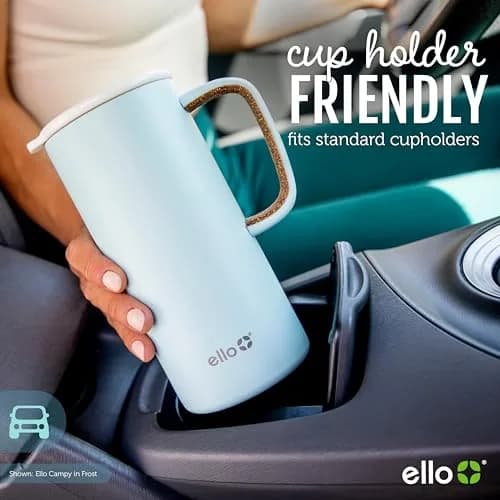 Ello Campy 18oz (532ml) Insulated Stainless Steel Travel Mug with Leak-Proof Lid | Keeps Drinks Hot for 5 Hours, Cold for 20 Hours thumbnail 6