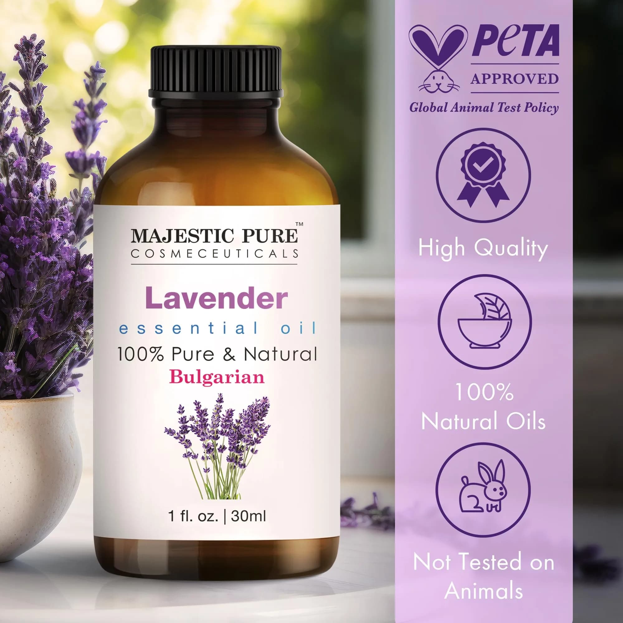 Majestic Pure Lavender Essential Oil 30ml (1 Fl Oz) | Pure & Natural Aromatherapy Oil thumbnail 6