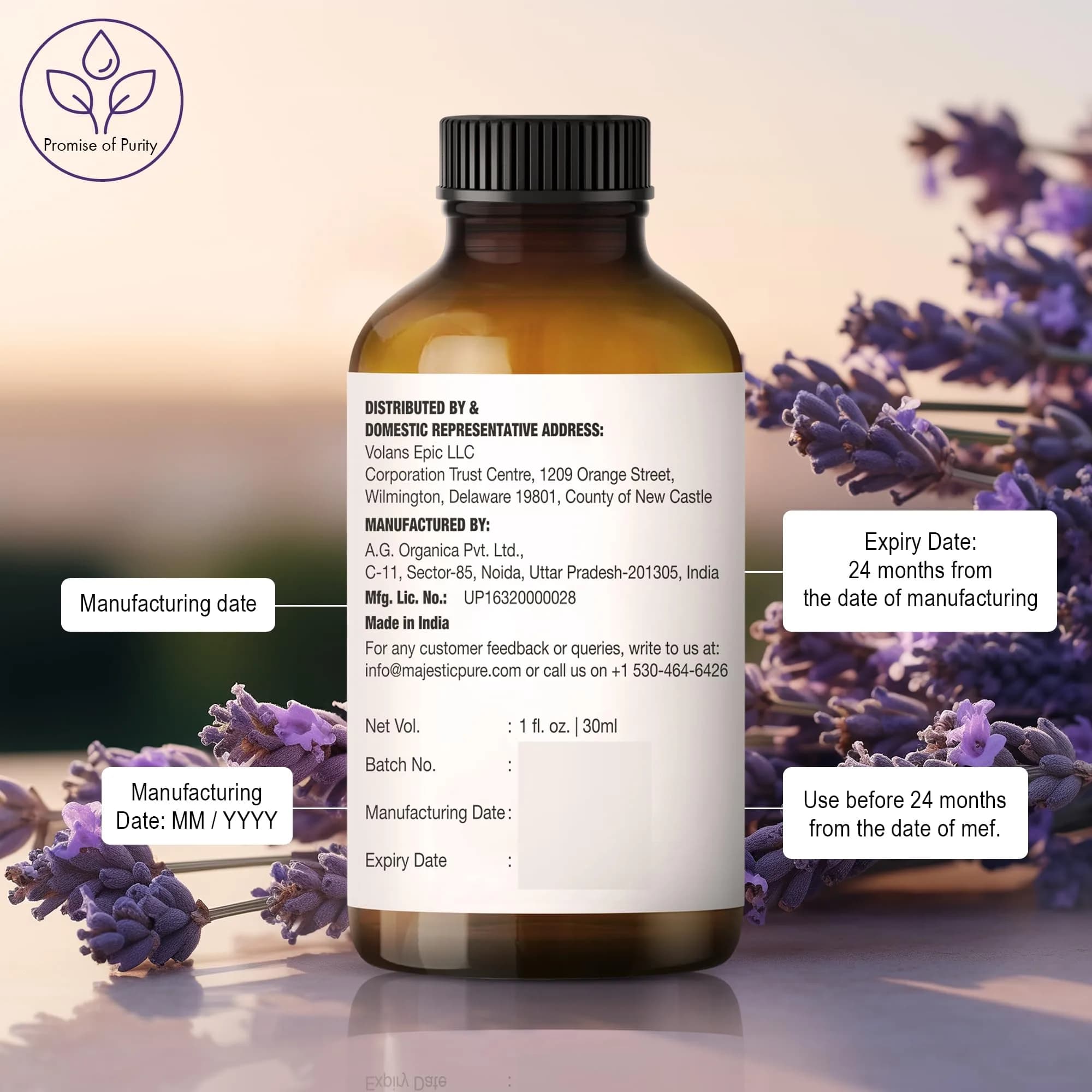 Majestic Pure Lavender Essential Oil 30ml (1 Fl Oz) | Pure & Natural Aromatherapy Oil thumbnail 8