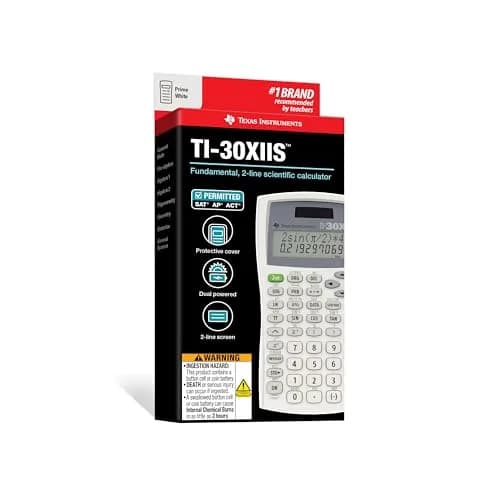 Texas Instruments TI-30XIIS Scientific Calculator White | Essential for High School Math & Science thumbnail 6