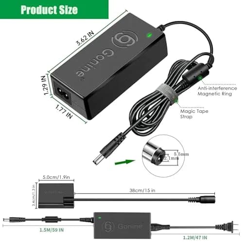 Gonin LP-E17 Dummy Battery & ACK-E18 Power Supply Kit for Canon RP, R50, R8, R10, R100, T7i, T8i, SL3 Cameras | Continuous Power for Studio & Video thumbnail 7
