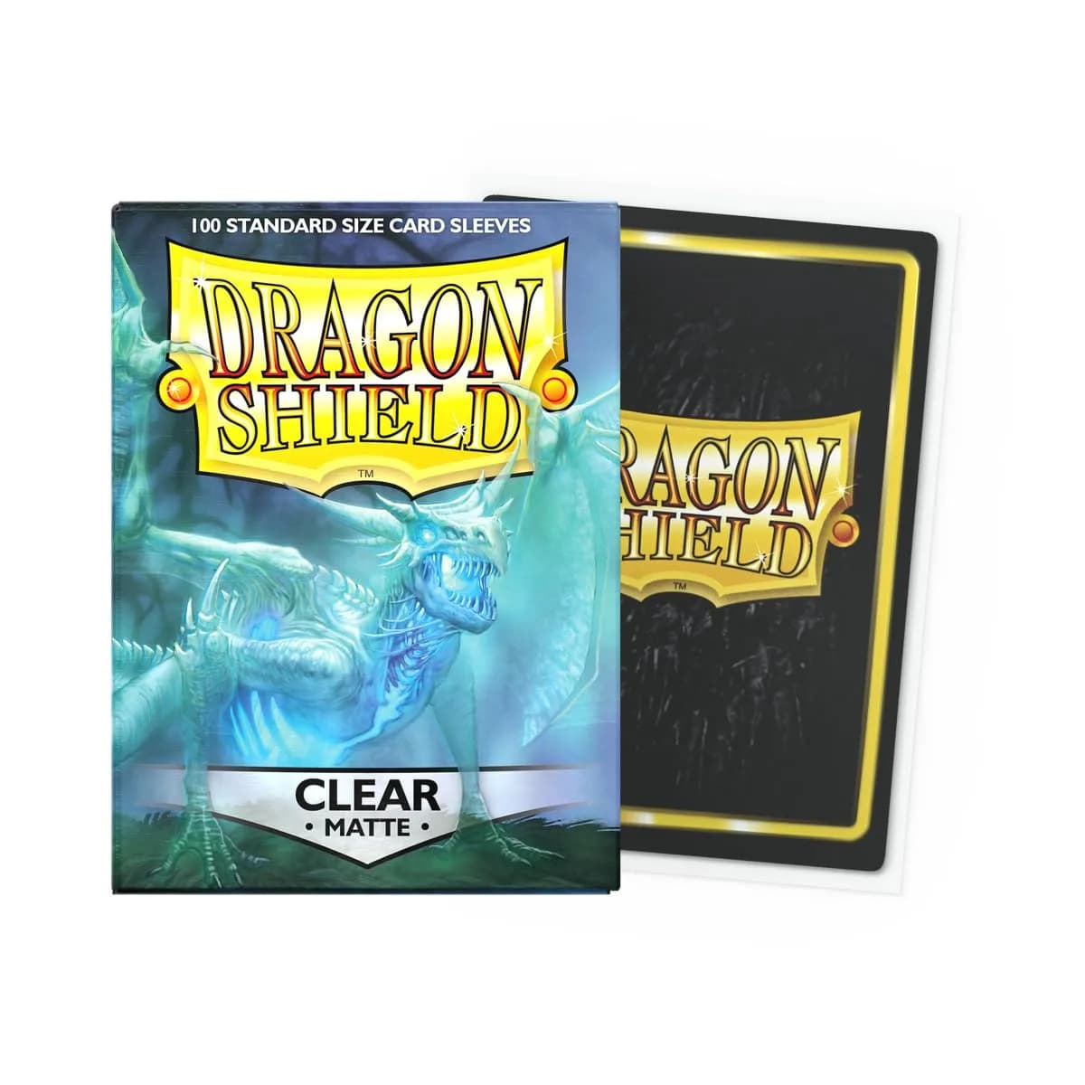 Dragon Shield Standard Size Matte Sleeves 100 CT Clear | Card Protection for Pokemon, MTG