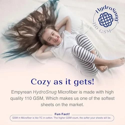 Empyrean Bedding King Fitted Sheet 156cm x 203cm (78" x 80") | Deep Pocket 40cm (16") for 14-16" Mattresses thumbnail 5