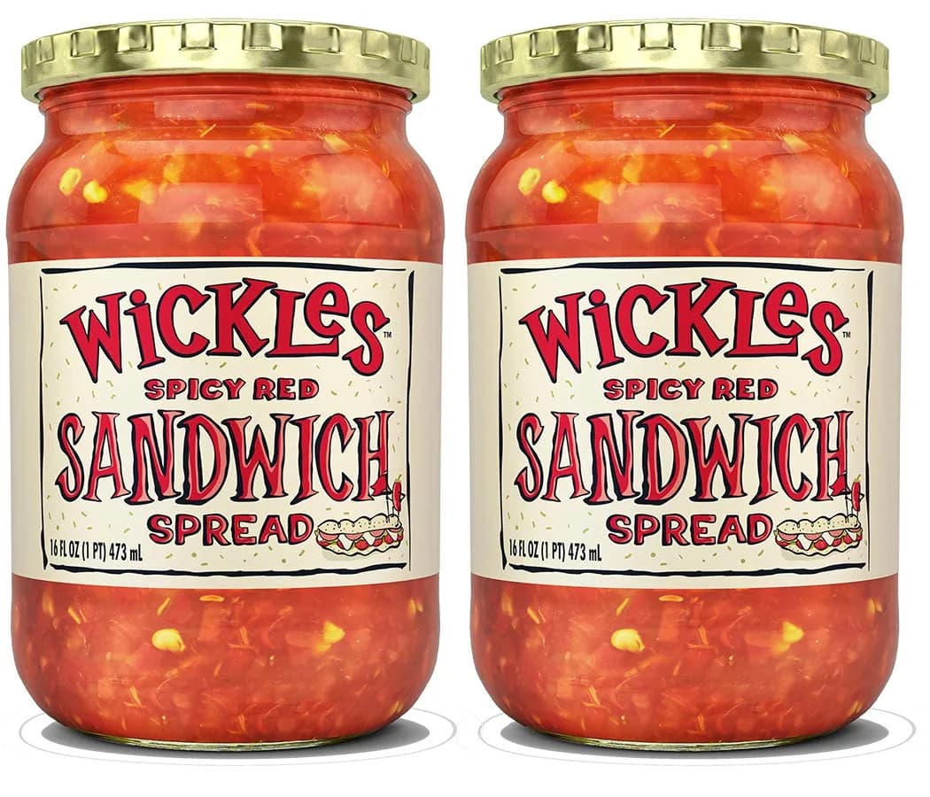 Wickles Spicy Red Sandwich Spread 16 OZ | Pack of 2, Vegan, American Cuisine - main product image