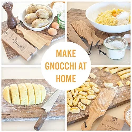 Country Trading Co. Gnocchi Boards & Wooden Butter Paddles | Handmade Pasta & Butter Makers - 9.5 inches thumbnail 6