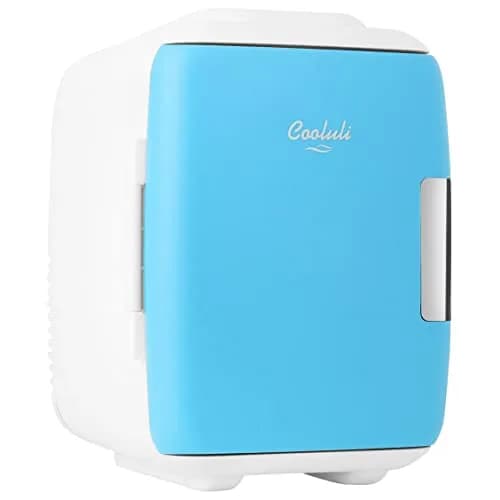 Cooluli Classic 4L Mini Fridge & Warmer Blue | 4 Liters (0.14 cu ft) - AC/DC/USB Powered thumbnail 1