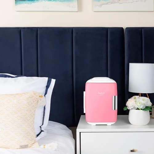 Cooluli Classic 4L Mini Fridge Cooler & Warmer Pink | 1.89L (0.14 cu ft) Compact Electric Plug-In thumbnail 5