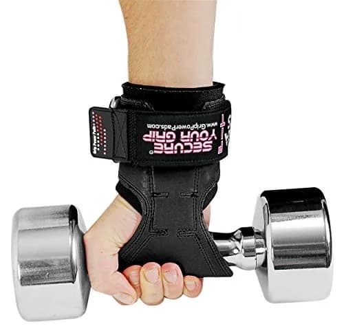 Cobra Grips Weight Lifting Gloves with Built-in Wrist Wraps (FIT Black Rubber, 4.25-7.0" Wrist) | All-in-One Grip Pad, Strap & Hook Alternative thumbnail 6