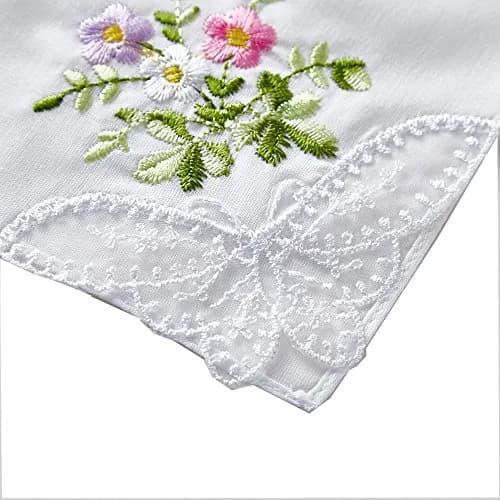 RDS HANKYTEX Cotton Embroidery Ladies' Handkerchiefs Set of 6 | 27.94 cm (11 inch) thumbnail 5