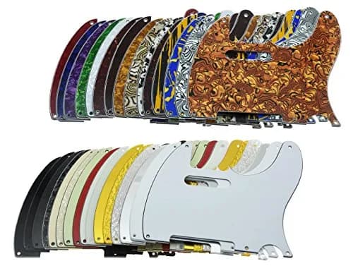 KAISH American Vintage 5 Hole Tele Style Pickguard Guitar Pick Guard Scratch Plate for Telecaster/Tele Purple 3 Ply | Fits USA/Mexican Vintage 5 Hole Fender Telecasters thumbnail 3