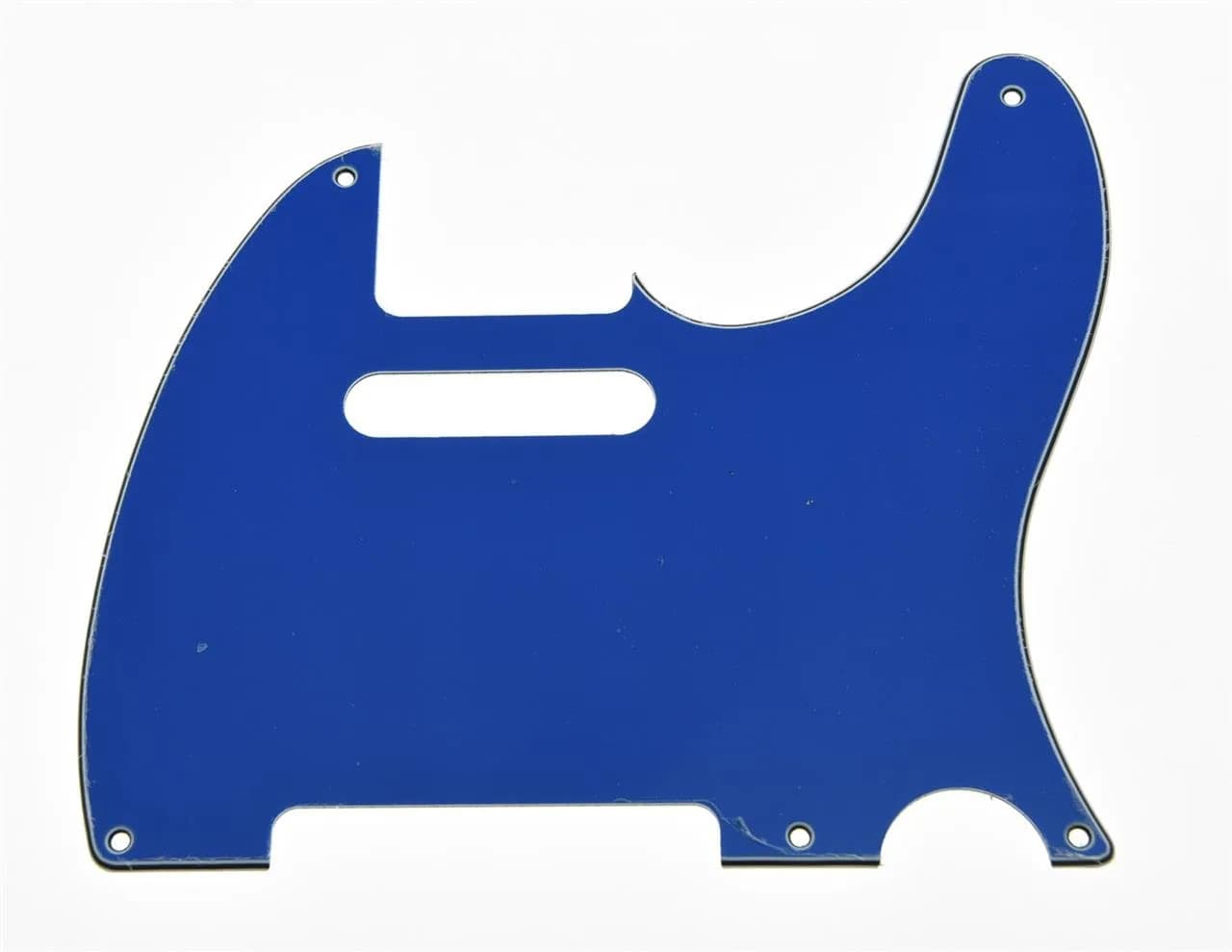 KAISH 5 Hole American Vintage Style Tele Pickguard Guitar Pick Guard Scratch Plate Dark Tortoise | 2.2mm Thickness — Blue 3 Ply