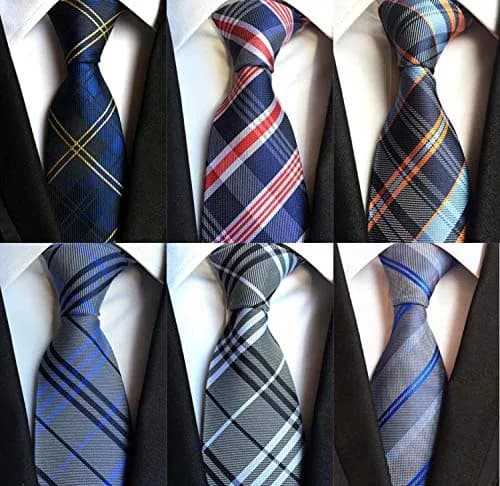 WeiShang Classic Men's Woven Jacquard Necktie Set of 6 | Elegant Formal & Party Wear (146cm x 8cm) thumbnail 6