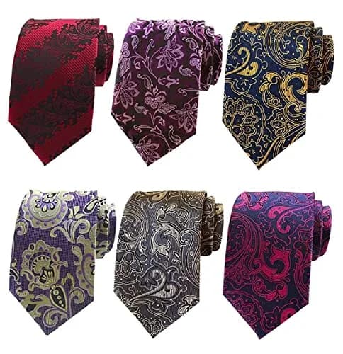 WeiShang Classic Men's Necktie Woven Jacquard 146cm (57.1in) | Elegant Formal Accessory thumbnail 3