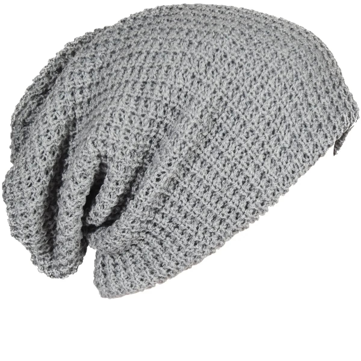 FORBUSITE Slouchy Oversized Beanie Knit Cap Light Gray | Loose Fit, Dual Layer, All-Season Wear